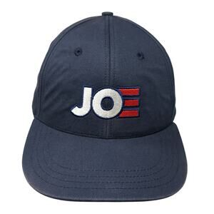 Joe U.S. Flag Strapback Baseball Cap Blue OS Adjustable Embroidered Unionwear